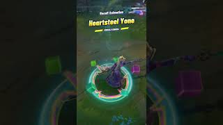 Heartsteel Yone Emerald Chroma | Recall Animation #leagueoflegends #yone #heartsteel #emerald