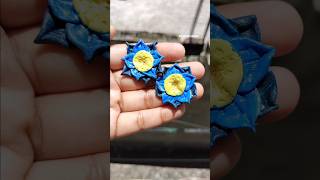 Beautiful flower earring diy🌼 #diy#jewelerymakingathome #handmadejewellery #youtubeshorts#jewellery