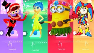 The Amazing Digital Circus Caine vs Inside Out2 vs Minions vs Pomni Tiles Hop EDM Rush