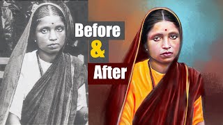 Colorize Black and White with Realism in Photoshop | Ramabai Ambedkar | Artisa 23