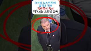 토트넘 감독에 욕설 홈관중과 신경전