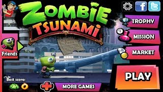 Gameplay Zombie Tsunami new Start | Crazy Gamer for children