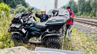 Лучшее обучение начинающего квадроциклиста и обкатка CFMOTO  Случилось все, что могло случиться.