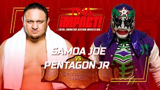 Samoa Joe VS Pentagon Jr - TNA Heavy Champion (TNA #1 WWE 2K24)