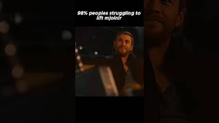 People struggle to lift hammer but thor 😈 | Marvel Edit | #viral #avengers