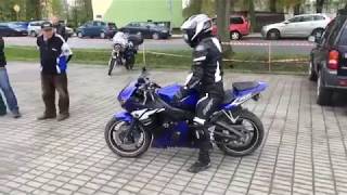 YAMAHA R6 - PALENIE GUMY - Zlot motocyklowy bystrzyca Kłodzka 2017