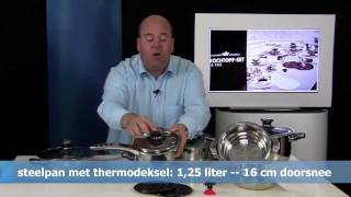 Product review SBS Gourmet Royal 16 delige pannenset met digitale webverkoper Rene Kogelman (06326)