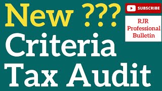 Tax Audit Limit Extended | RJR Professional Bulletin