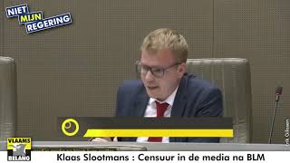 Klaas Slootmans : Censuur in de media na BLM - 24/06/2020