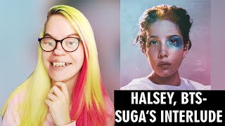 HALSEY, BTS, SUGA - SUGA'S INTERLUDE (REACTION) | Sisley Reacts