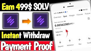 1000$ Earn In Bull Run🤑 || Solv Protocol || New Airdrop Instant Withdraw || New Crypto Airdrop 2024