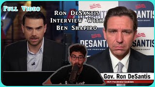 HasanAbi React to Ron DeSantis' Interview with Ben Shapiro | Full Video | HasanAbi Network