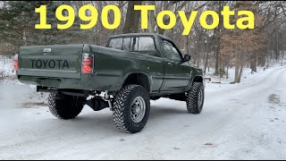 1990 TOYOTA TRUCK - we roll out on some snowy trails to try and figure out how this thing works