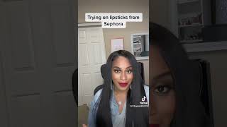 TRYING SEPHORA LIPSTICKS PART 2. #fentybeauty #kayali #sephora