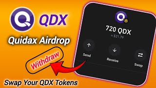 QDX Tokens Withdraw | Swap Your QDX Tokens in Trust Wallet | Quidax Withdraw in Trust Wallet