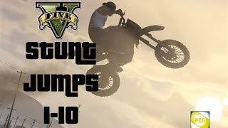 GTA5 Unique Stunt Jumps | 1-10 | HD