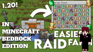 Minecraft 1.20 bedrock edition Raid Farm #video