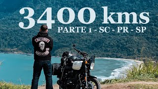 VIAJEI DE SC A MG DE HUNTER 350 - ROYAL ENFIELD -  PARTE 1