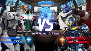 Marvel vs Capcom Infinite - Sigma/Venom vs Thanos/Ultron Gameplay