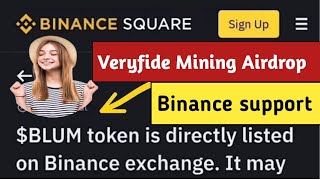 Binance support Blum Airdrop 👍 1000$ Earned Easy 👍 New Mining Airdroo 🇧🇩 Binance listed airdrop