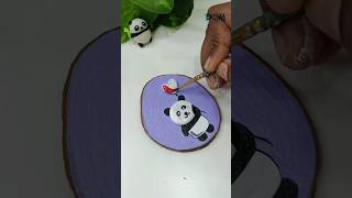 Panda Bear 🐼 painting #clayart #ytshorts #diy #art #trending