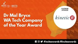 Dr Mal Bryce WA Tech Company of the Year Award - 27th WAITTA INCITE Awards