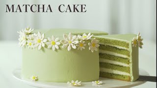 Матта (зеленый чай) взбитые сливки торт/Matcha (green tea)whipped cream cake