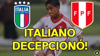 ITALIANO DECEPCIONÓ en la SUB15 PERUANA!