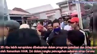 Menambah Masalah, Puluhan Ribu Napi Dibebaskan di tengah Pandemi Corona