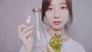 ASMR 11 Tapping, Water Bottle, Shaking, Pipet, Foam, Blowing Trigger Sounds (No Talking)