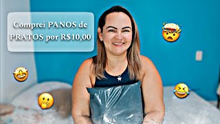 COMPREI PANOS DE PRATOS POR APENAS 10,00 REAIS! 😱🫣