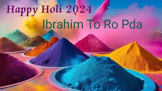 "Ibrahim Al Malik's Colorful Holi Celebration with Friends"