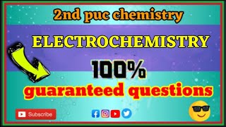 electrochemistry important questions for the 2nd puc final exam 2022