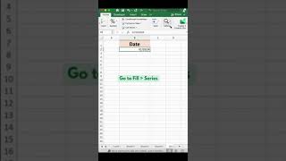 Auto-Write Dates in Excel With THIS simple Trick in Seconds!📅 #excel #excelshorts