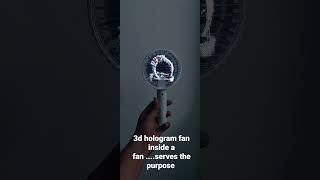 3d hologram fan inside mini hand fan portable .. best for corporate gifts and customer gifts