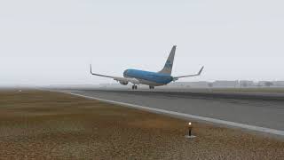 Boeing 737 Patna Airport foggy Crossland Landing