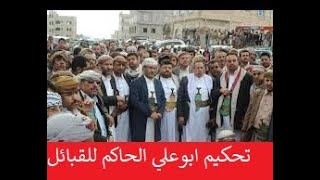 تحكيم ابوعلي الحاكم قبائل عمران بحضور محمد علي ومشادة كلامية مع مشائخ بعد رفضهم التحكيم