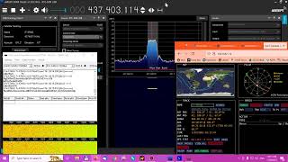 IT-SPINS Satellite Over Chile telemetry packets received at 19200bps using SDR#.