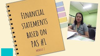 Financial Statement Based on PAS #1