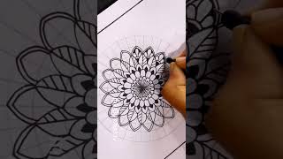 MANDALA ART FOR BEGINNERS | MANDALA ART | SHORTS | YOUTUBE SHORTS