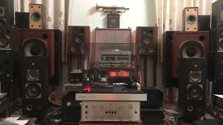 Test Mâm Than Telefunken Germany điện 220 + PhonoBox Cambridge + Amply Tubes KT100