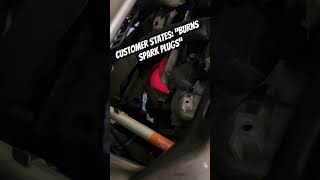 Catalytic converters glowing red on Honda accord