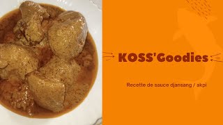 Recette de la sauce djansang / Akpi avec de ma viande de porc