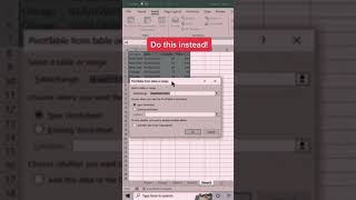 Easily analyze and visualize your data using pivot tables in Excel 😁 #shorts #excel #pivot #table