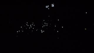 4K Free Stock Footage: Light balloons at night