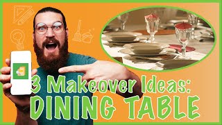 Makeover Ideas for Dining Room Table (Tips) | Kitchen Tables, Chairs & Centerpiece | Modern Style