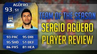 TOTS SERGIO AGUERO (93) PLAYER REVIEW + IN GAME STATS | FIFA 14