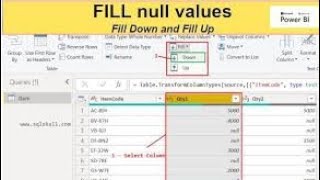 Power BI Fill up and Down Trick