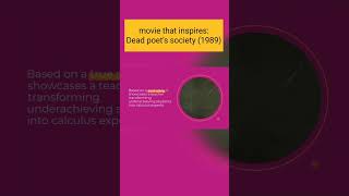 movie that inspires:Dead poet's society (1989) |#trendingshorts #yshorts