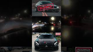 AMG GTR VS BMW 330I 60 ROLL 360 CAM VIEW #mercedes #bmw #race